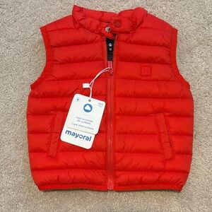 Mayoral Bright Red Kids Puffer Vest
